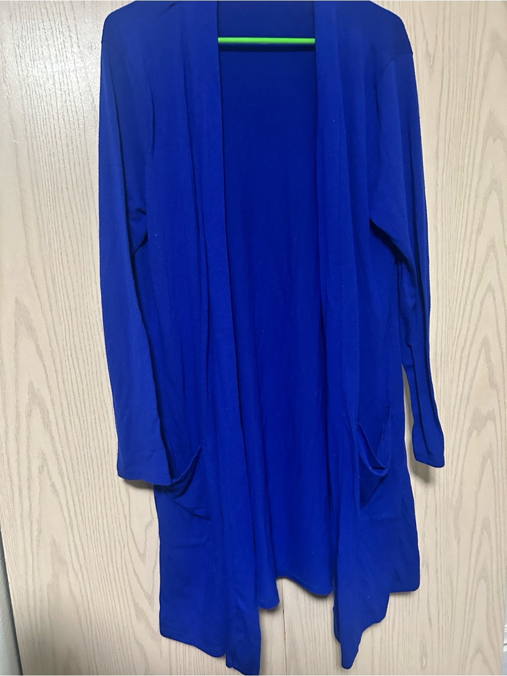 Royal Blue Open Front Cardigan